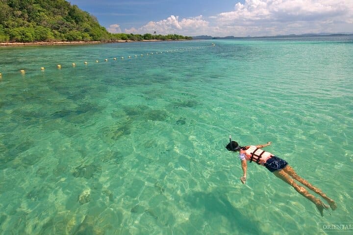 7 Islands Sunset Tour by Long-Tail Boat with BBQ Dinner in Krabi
