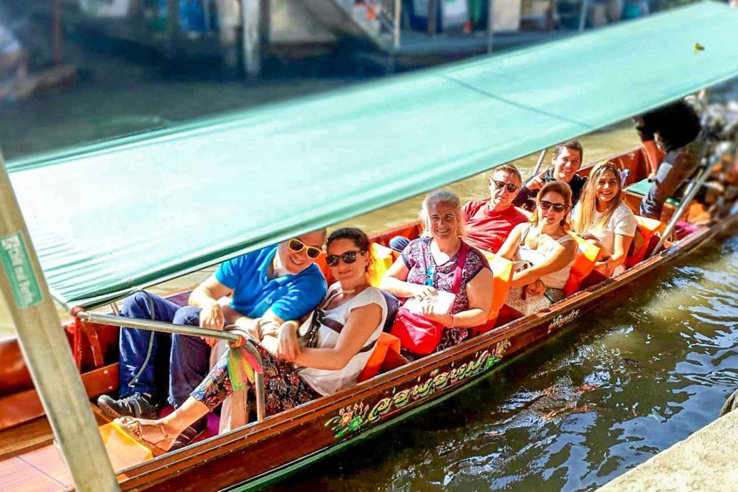 From Bangkok: Damnoen Saduak Floating Market, Train, and Elephant Village — photograph 2