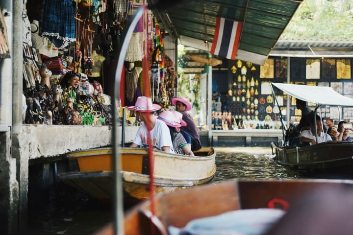 From Bangkok: Damnoen Saduak Floating Market, Train, and Elephant Village — photograph 5