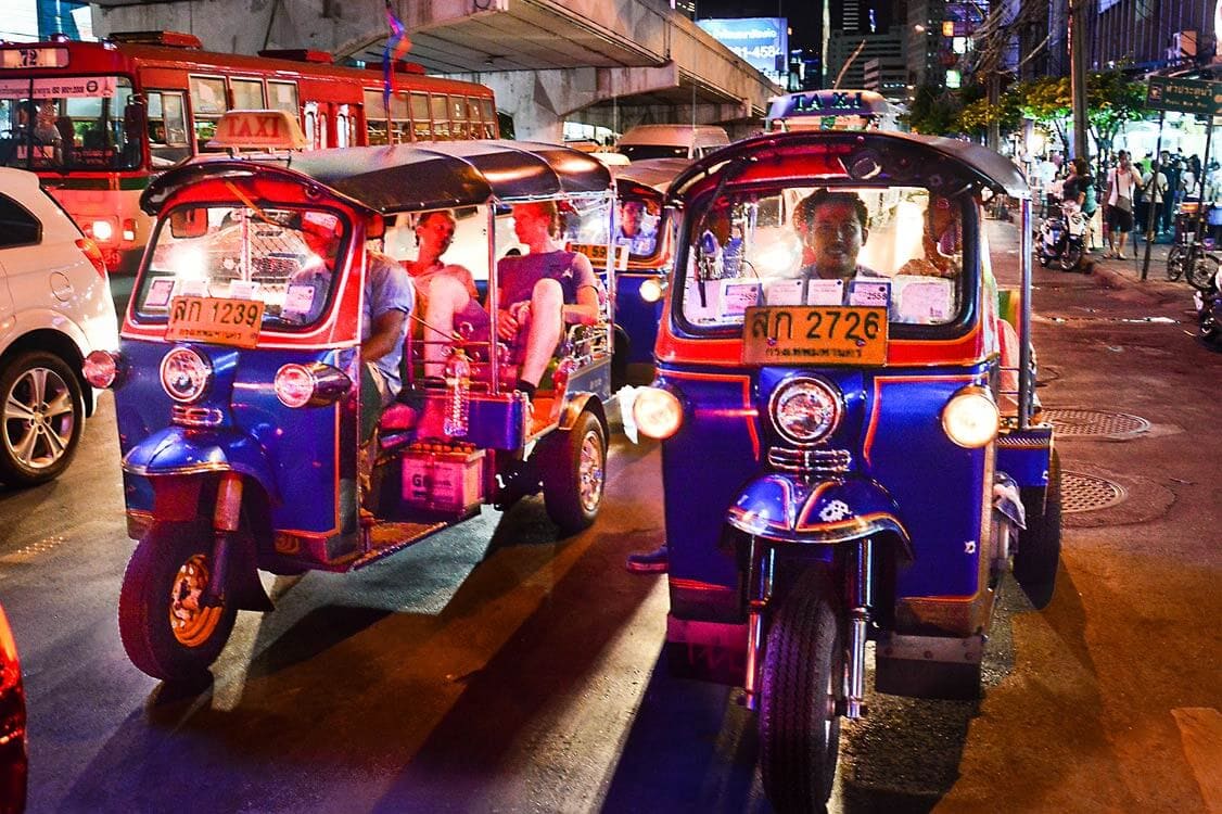 Bangkok After Dark Tuk-Tuk Temples, Markets & Street Food Evening Tour
