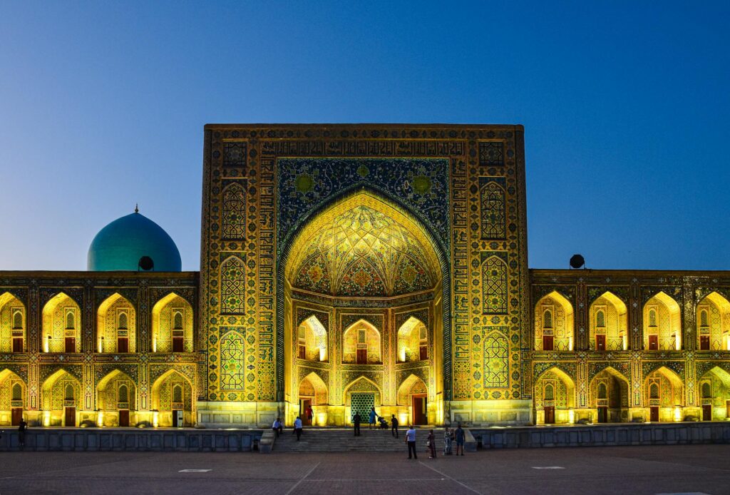 illuminated tilya kori madrasah